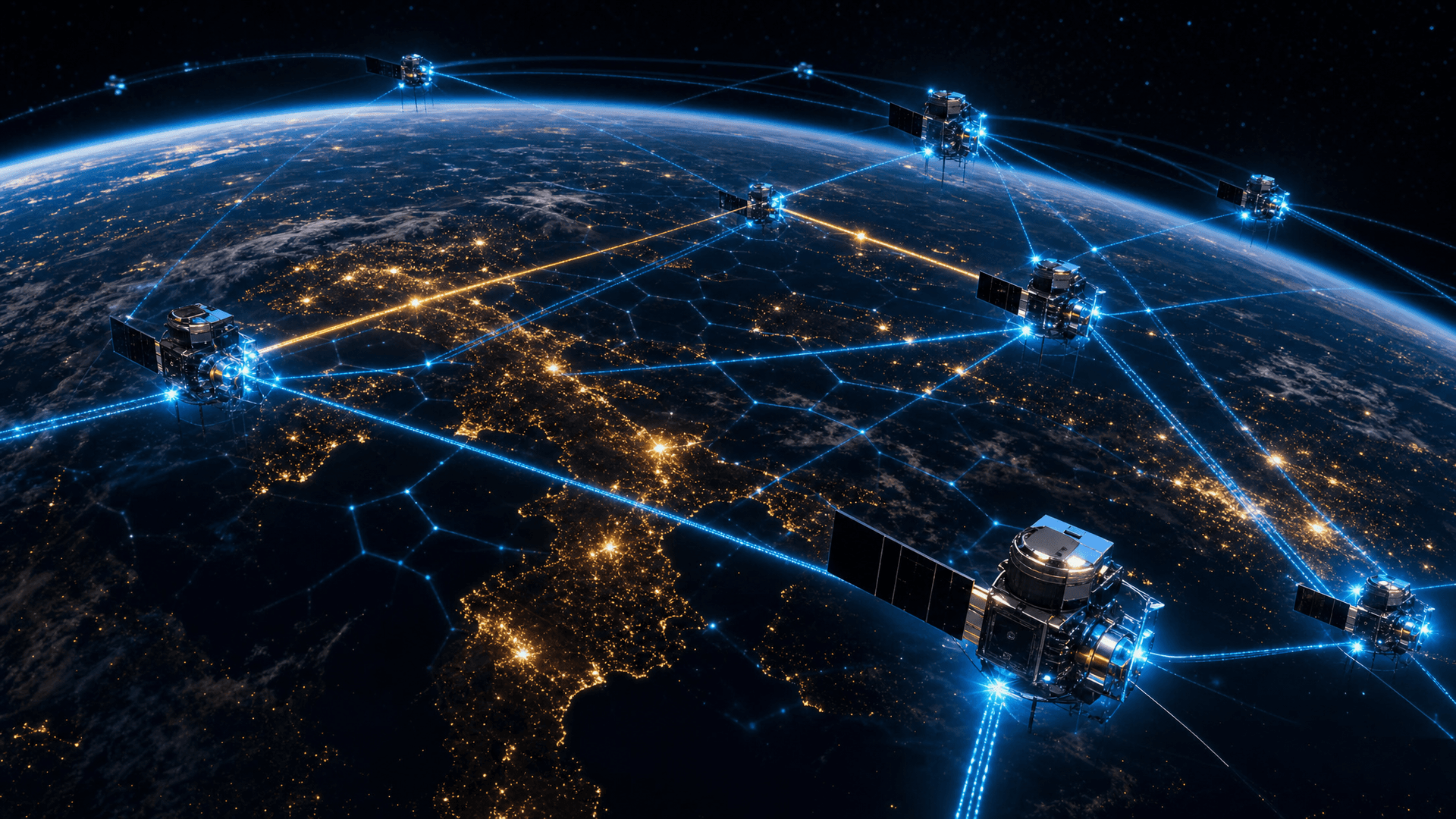 Global satellite blockchain network